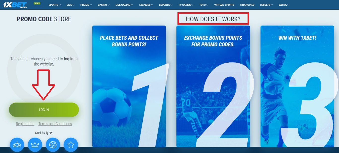 How to get a promo code for 1xBet Nigeria